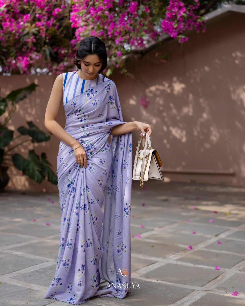 Lavender Lenin saree