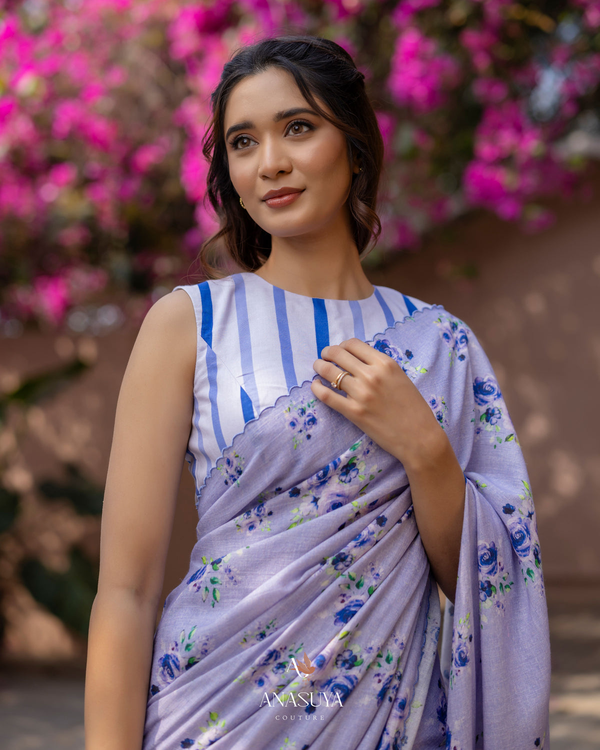 Lavender Lenin saree