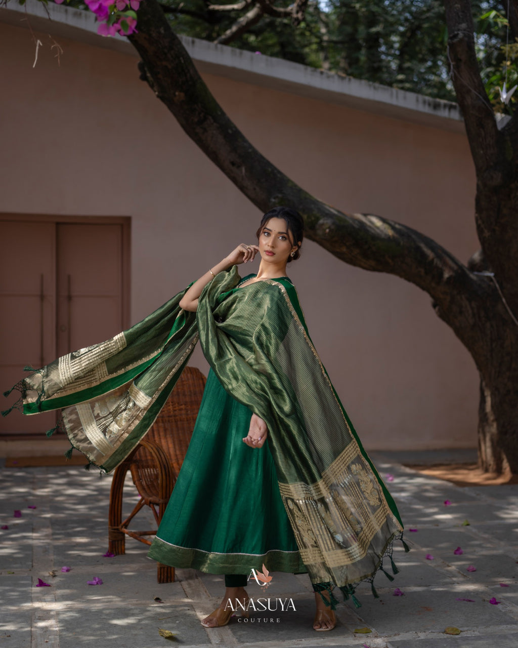 Emerald Green ANARKALI