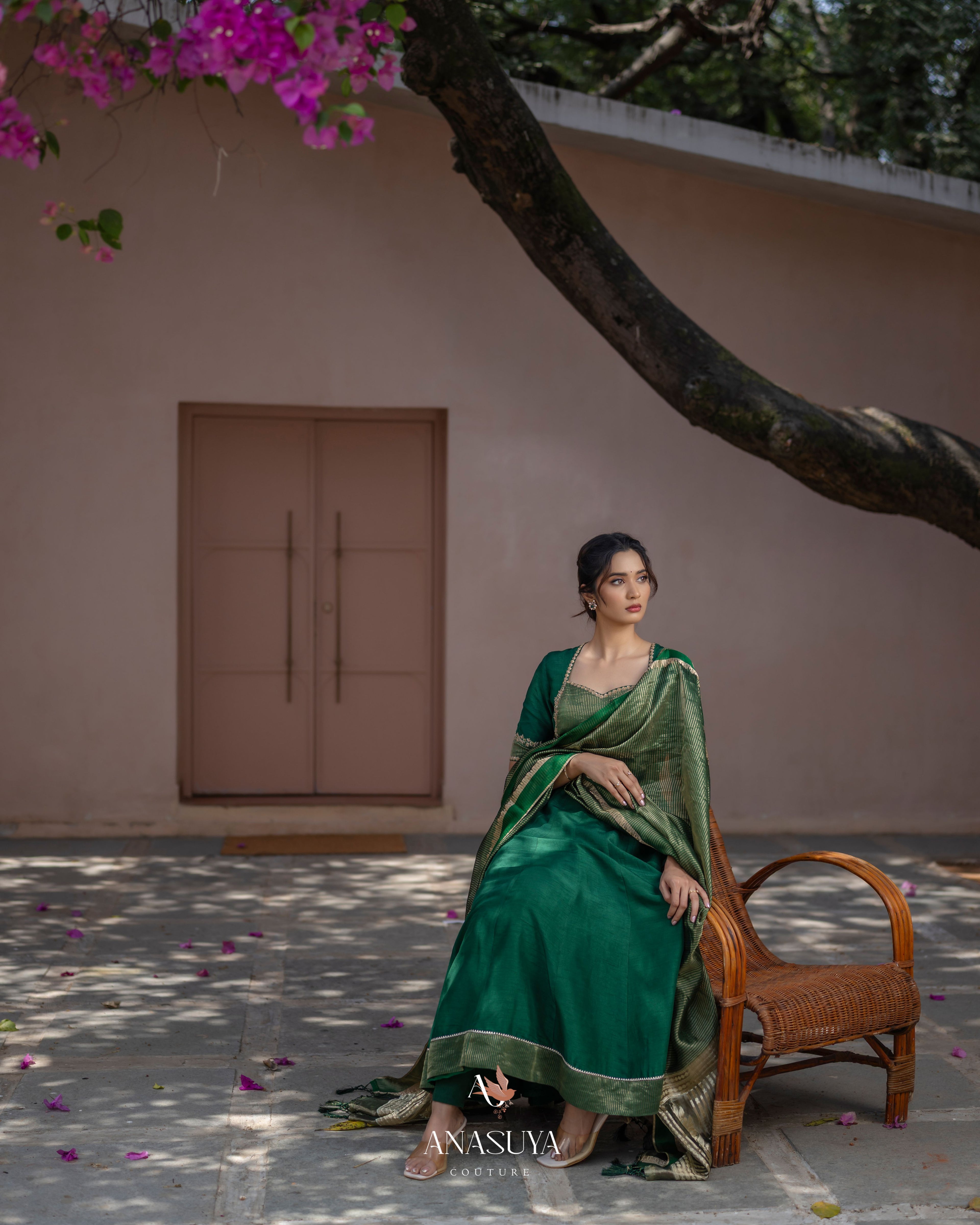 Emerald Green ANARKALI