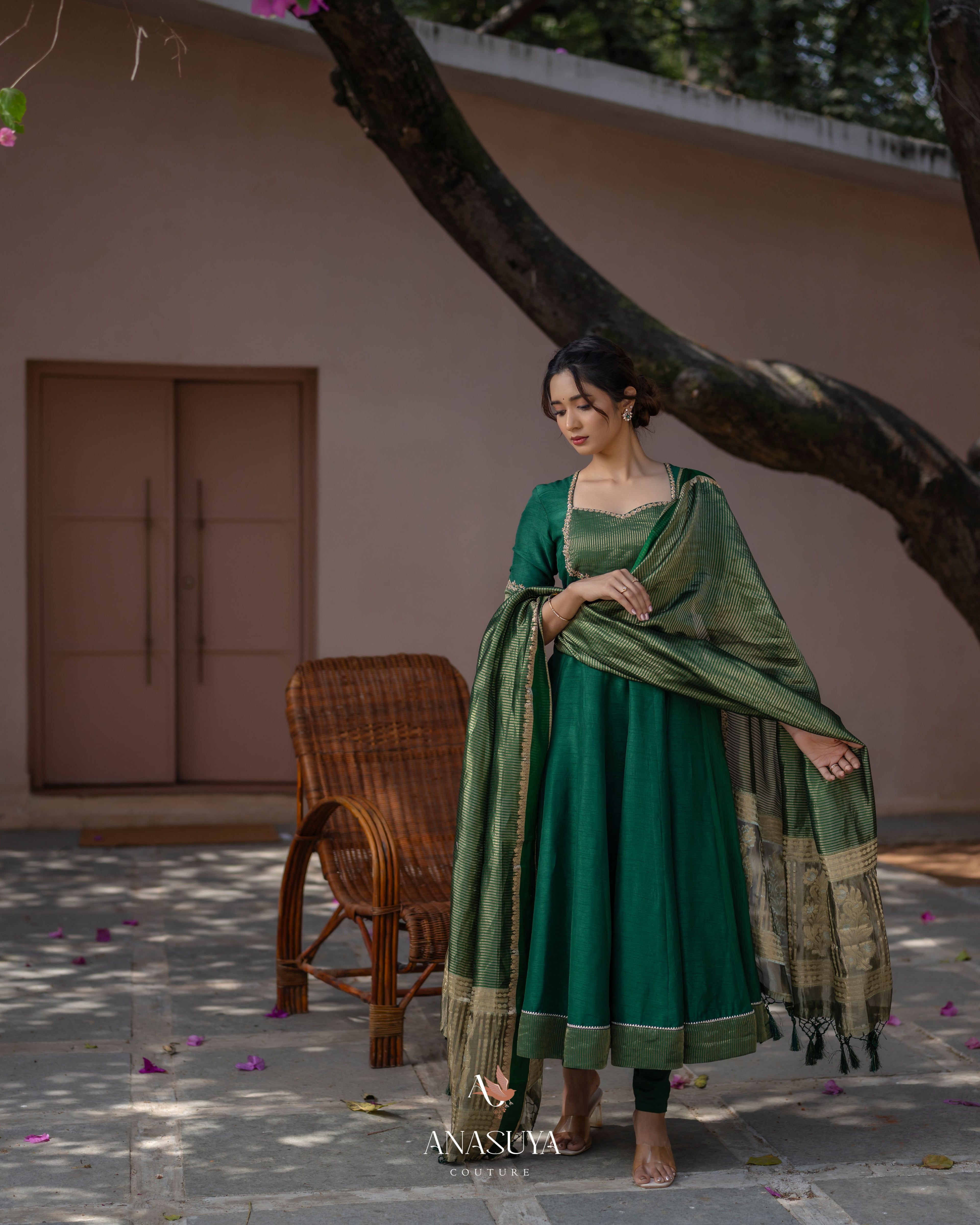 Emerald Green ANARKALI